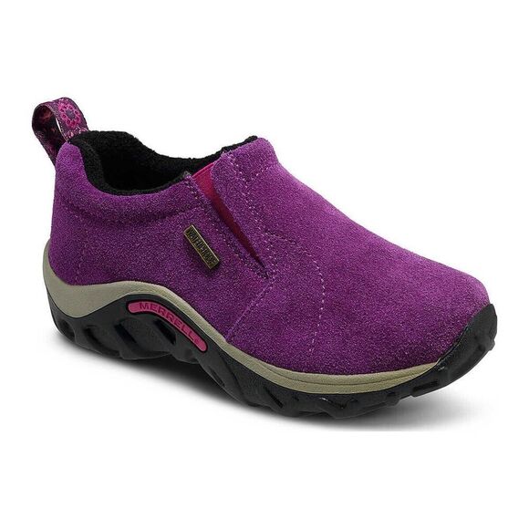 Merrell Jungle Moc J95609 Kid's 4 Purple Suede Frosty Waterproof Shoes ZPO2363 - Picture 1 of 10